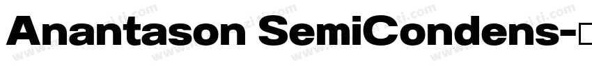 Anantason SemiCondens字体转换